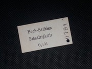 Magnes Bilet Hoch-Stublau (Zblewo) Bahnsteigkarte