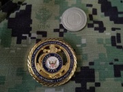 Challenge coin United States Navy kotwica