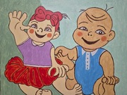 Obraz malowany na płótnie na prezent.