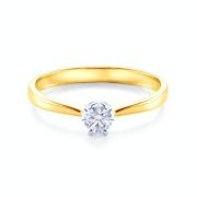 Pierścionek zaręczynowy dwukolorowe złoto SAVICKI