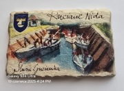Magnes ceramiczny na lodówkę Ruciane Nida, Śluza Guzianka Mazury, Mamry(17)