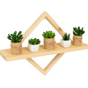 PÓŁKA ŚCIENNA WISZĄCA LITE DREWNO SOSNA ŁATWY MONTAŻ 60CM