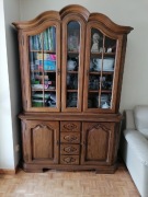 Meble dębowe witryna szafka rtv