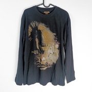 Vintage koszulka Atlas for Men z długim rękawem i grafiką wilka - rozmiar M