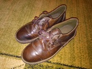 Półbuty męskie damskie 40 skóra naturalna prawdziwa Wojas PRL brązowe