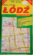 Plan miasta Łódź mapa rozkładana.