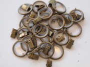 CICHE - KÓŁKA Z ŻABKAMI KARNISZ fi 16 oraz 19 mm ANTYK MOSIĄDZ ZŁOTY