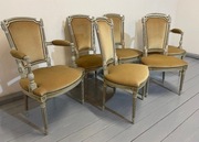 ELEGANCKI KPL 4+2 FOTELE LOUIS PHILIPPE STAN BDB TRANSPORT CAŁA PL  