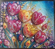 "Tulipany" - obraz diamond painting