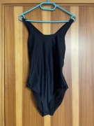 klasyczny czarny sportowy kostium kąpielowy H&M Sport ze stanikiem S 38