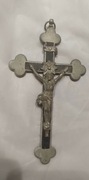 Krzyż treflowy wiszący z ubiegłego stulecia (15 cm)