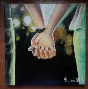 Obraz malowany na płotnie 30/29/1,5cm