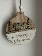 Ozdoba choinkowa drewniana 