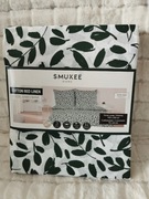 Pościel bawełna 100% SMUKEE 220/200+2x70/80cm komplet pościeli w liście 