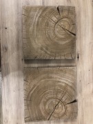 Plaster drewna dębowy 32,5x32,5 grube 2,5 cm 1sztuka