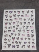 Naklejki na paznokcie samoprzylepne sanrio kuromi 