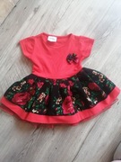 Sukienka niemowlęca dziewczynka folk 68/74 nowa