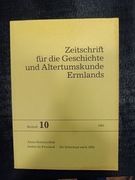 ZGAE Zeitschrift für die Geschichte und Altertumskunde Ermlands,  band 10