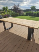 Stół ogrodowy teak 220x100