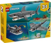 LEGO Creator 3w1 31381 Groźny rekin i skrzynia ze skarbem