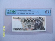 2000 zł. 1979 ser.AG  PMG67  EPQ