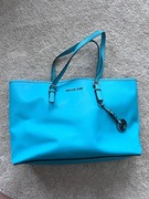 Jet Set Travel skórzana turkusowa torba Michael Kors- używana