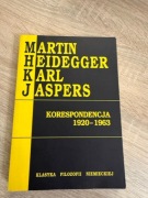 Martin Heidegger Karl Jaspers Korespondencja 1920-1963
