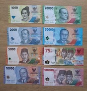 Indonezja - pełen zestaw banknotów