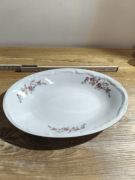 Elegancki owalny półmisek porcelanowy z dekorem kwiatowym  Bogucice