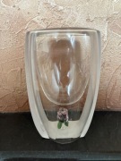 Szklanka DOUBLE WALL Z FIGURKĄ -RÓŻA - 350 ml - MG HOME