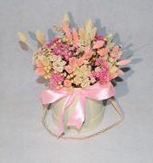 Flover box z suszonych kwiatów dzień babci