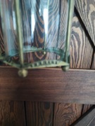 Lampa wisząca latarenka mosiądz Vintage