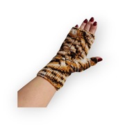 Mitenki, rękawiczki bez palców, handmade Luka knit – wełna i akryl