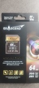 NOWE! 64GB 280/300 MB/s EXASCEND XDSC V90 UHSII Nieotwierane CenaSklep400zl