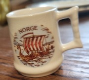 Pamiątkowy kieliszek Norge Norwegia Erling Krage Łódź Wikingów 