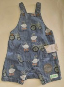 M&S cudne ogrodniczki w gąski, jeans 74 nowe