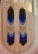 Kolczyki z japońskich koralików.