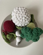 Zabawki do kuchni warzywa, Amigurumi, handmade