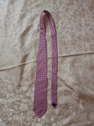 (UNIKAT)Krawa Boss.100%Jedwab.Różowy.Unisex.Dama.Kobieta.Mężczyzna.Moda.HIT