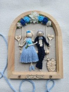 Pamiątka na rocznicę ślubu makrama upominek 40 rocznica ślubu