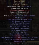 Diablo 2 R cta wezwanie do broni 3/6/1 nonladder PC