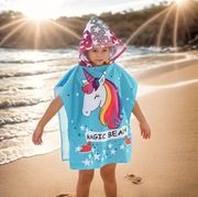  PONCZO PLAŻOWE KĄPIELOWE RĘCZNIK DLA DZIECKA NA BASEN LATO