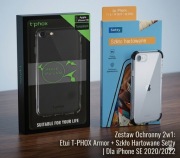 Zestaw T-Phox Armor iPhone SE 2020 / SE 2022 / Etui TPU + Szkło 9H 