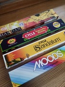 Wysokiej jakości indyjskie kadzidła, zestaw 4 opcji, 15 gramów w opakowaniu