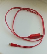Kabel, przewód USB - microUSB do ładowarki