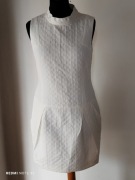 Nowa biała ecru sukienka ołówkowa z kieszeniami Karen Millen L 40 
