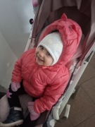 Kurtka dla dziewczynki 80 r. Kożuszek w środku