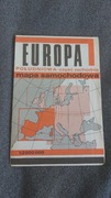 Mapa samochodowa Europa Południowa część zachodnia 1979