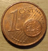 Moneta 1 euro cent IRLANDIA 2004 moneta obiegowa 
