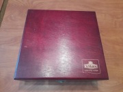 Pudełko do herbaty drewno kolor mahoń